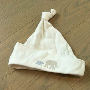Restoration Hardware Ivory Elephant Kids Hat